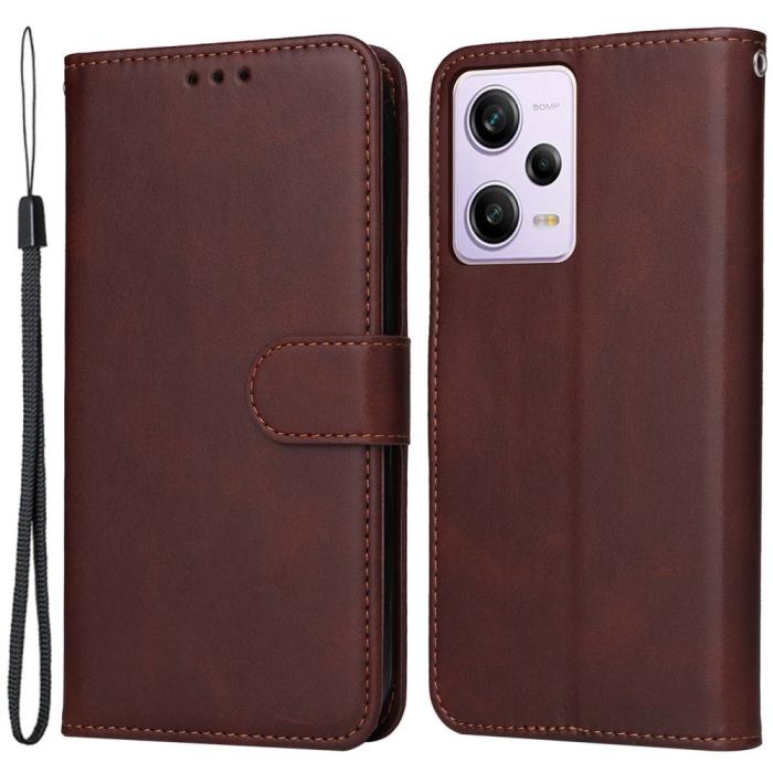 Bild 1, Xiaomi Redmi Note 12 Pro 5G Fodral Solid Läder Brun