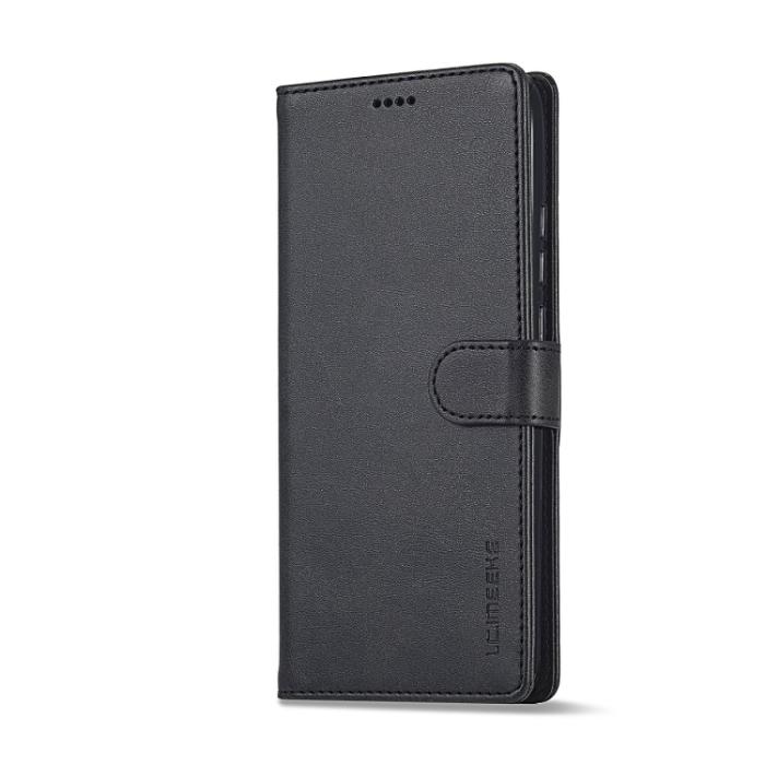 Bild 2, LC.IMEEKE Xiaomi Redmi 10C Fodral Läder Svart