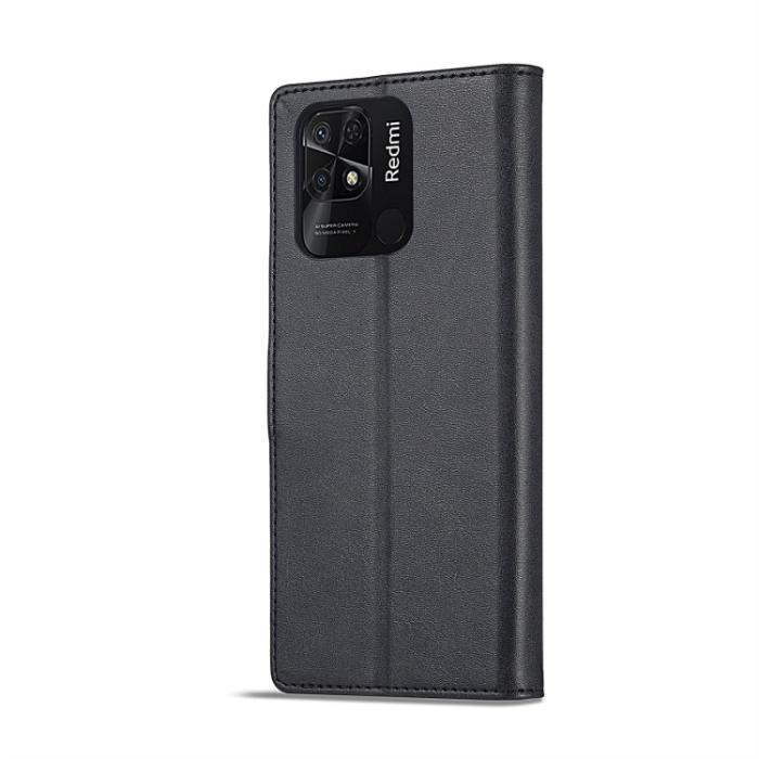 Bild 3, LC.IMEEKE Xiaomi Redmi 10C Fodral Läder Svart
