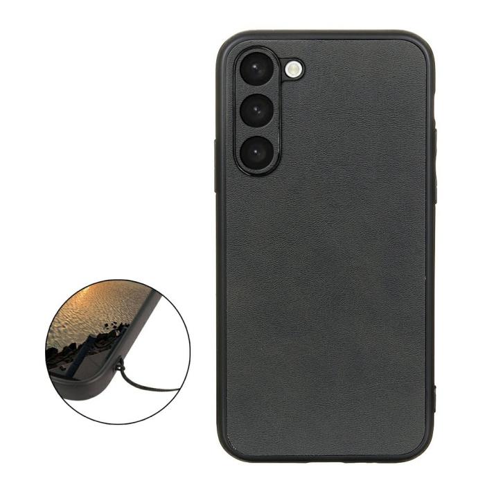 Bild 2, Samsung Galaxy S23 Plus Skal Läderbelagt Svart