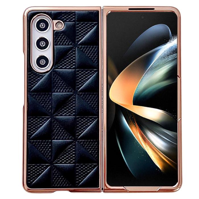 Bild 1, Galaxy Z Fold 6 Skal Läder Svart