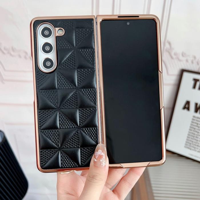 Bild 2, Galaxy Z Fold 6 Skal Läder Svart