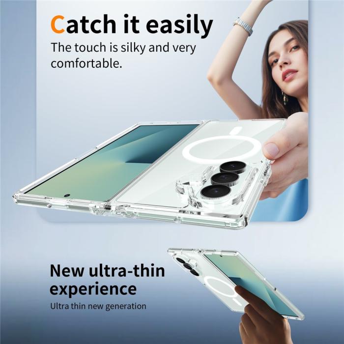 Bild 5, Samsung Galaxy Z Fold 8 Ultra Skal MagSafe TPU Transparent
