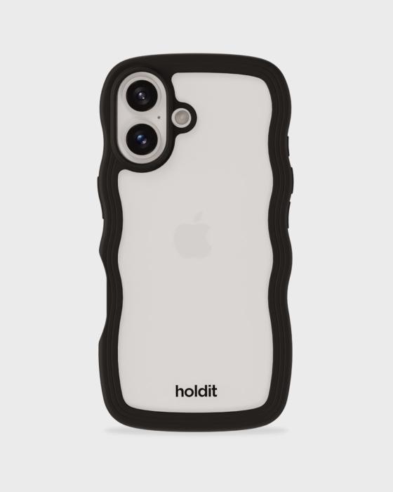 Bild 1, holdit iPhone 16 Skal Wavy Svart/Transparent