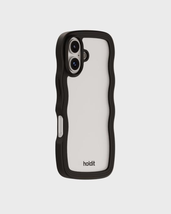 Bild 3, holdit iPhone 16 Skal Wavy Svart/Transparent