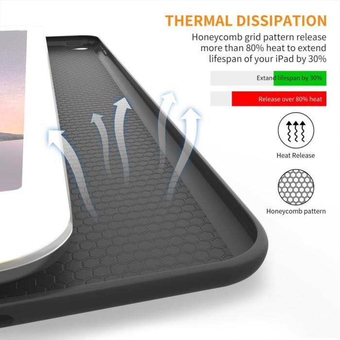 Bild 4, Tech-Protect iPad Air 2 Fodral SmartCase Svart