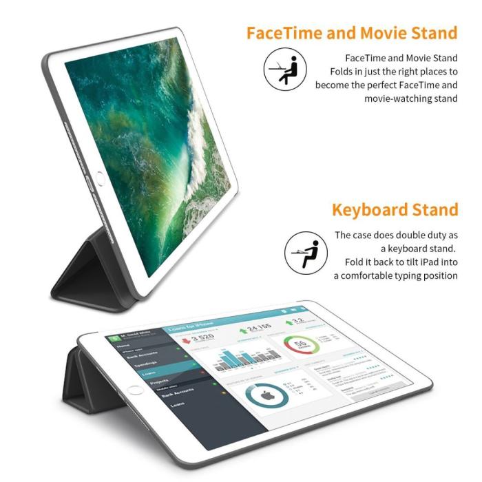 Bild 6, Tech-Protect iPad Air 2 Fodral SmartCase Svart