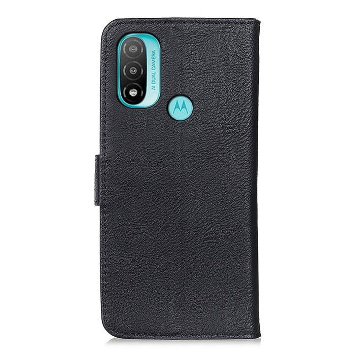 Bild 3, KHAZNEH Motorola Moto E20 / E40 Fodral Läder Svart