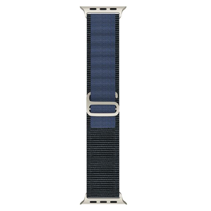 Bild 3, Apple Watch 42/44/45/49 mm Armband Alpine Pro Loop Svart/Midnight Blue