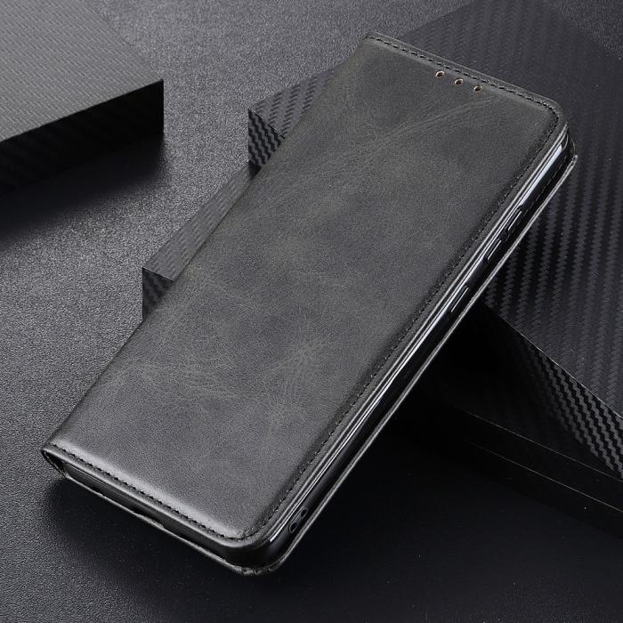 Bild 6, Motorola Moto G200 Fodral Flip Läder Svart