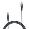 GEAR Laddkabel PRO USB-C - USB-C 1.5m Kevlarkabel Svart