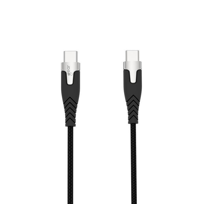 Bild 1, GEAR Laddkabel PRO USB-C - USB-C 1.5m Kevlarkabel Svart