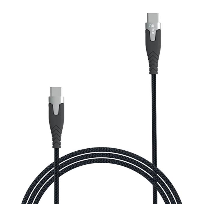 Bild 3, GEAR Laddkabel PRO USB-C - USB-C 1.5m Kevlarkabel Svart