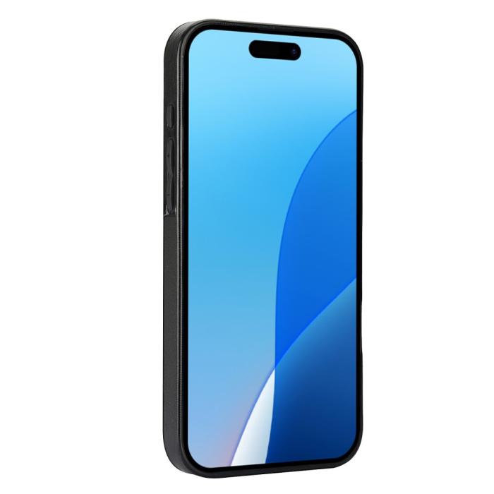 Bild 3, iPhone 16 Pro Skal Med Kortfack Läder Svart
