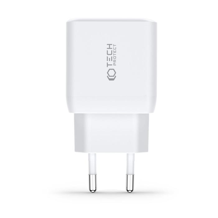 Bild 3, Tech-Protect 35W 2x USB-C PD Väggladdare Svart