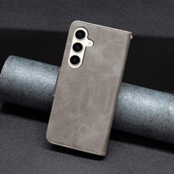 Bild 6, Samsung Galaxy S24 FE Fodral Läder Grå