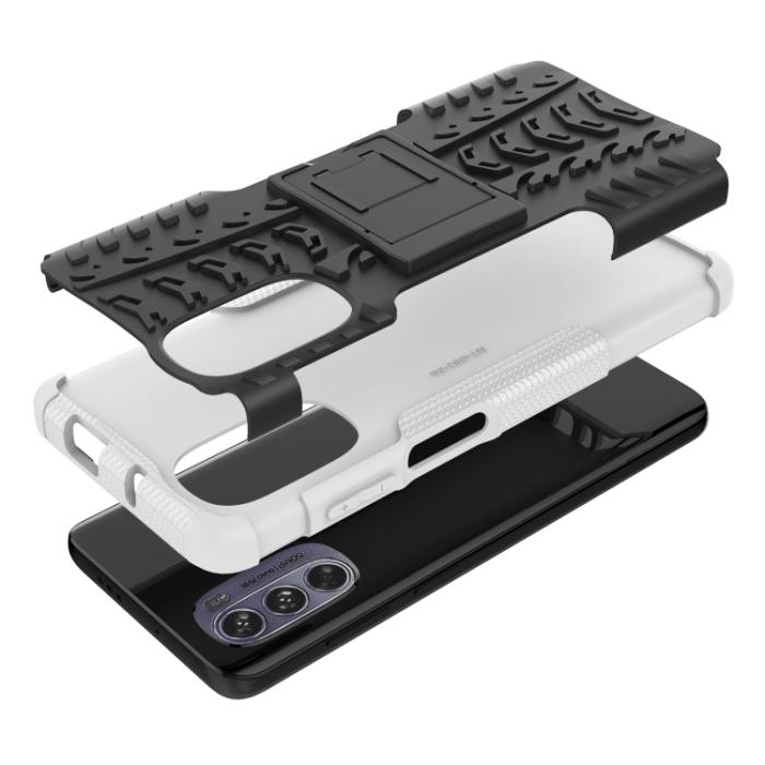 Bild 6, Motorola Moto G62 5G Skal Ultimata Stöttåligt med Stöd Vit