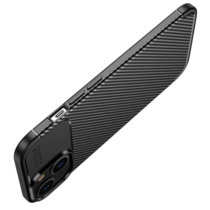 Bild 4, iPhone 14 Pro Max Skal Kolfiber Textur Svart