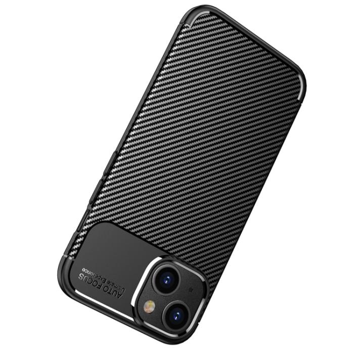 Bild 5, iPhone 14 Pro Max Skal Kolfiber Textur Svart