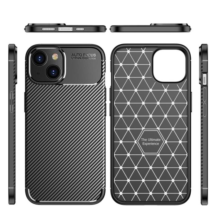 Bild 6, iPhone 14 Pro Max Skal Kolfiber Textur Svart