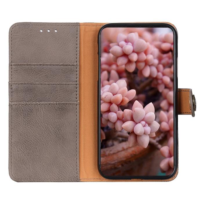 Bild 2, KHAZNEH Xiaomi Redmi Note 14 4G Fodral Läder Khaki