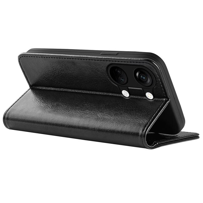Bild 4, OnePlus Nord 3 5G Fodral Crazy Horse Läder Svart
