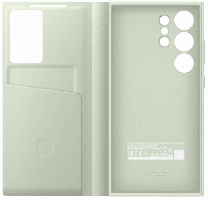 Bild 4, Samsung Galaxy S24 Ultra Fodral Smart Clear View Light Green