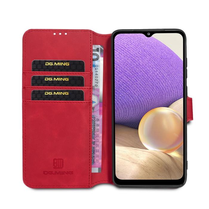 Bild 4, Samsung Galaxy A32 5G - DG.MING Retro Fodral - Röd