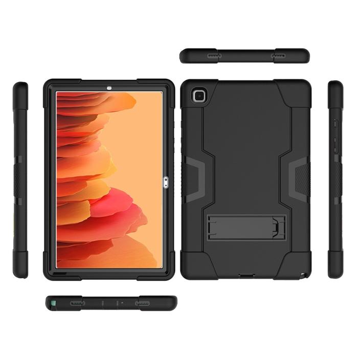 Bild 6, Samsung Galaxy Tab A7 10.4 Skal Shockproof Hybrid Med Kickstand Svart