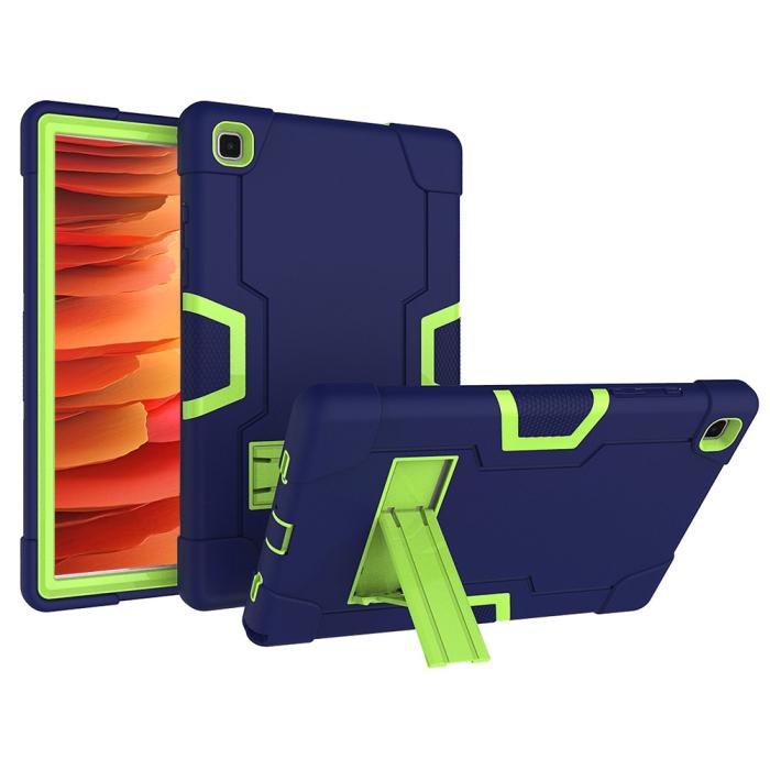 Bild 5, Samsung Galaxy Tab A7 10.4 Skal Shockproof Hybrid Med Kickstand Blå/Grön