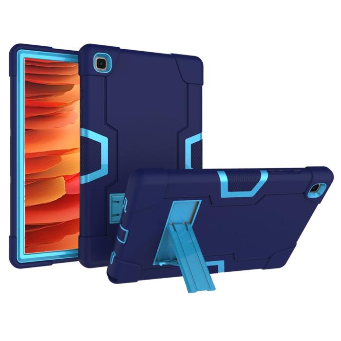 Bild 5, Samsung Galaxy Tab A7 10.4 Skal Shockproof Hybrid Med Kickstand Blå/Ljus Blå