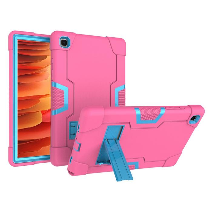 Bild 5, Samsung Galaxy Tab A7 10.4 Skal Shockproof Hybrid Med Kickstand Rosa/Blå
