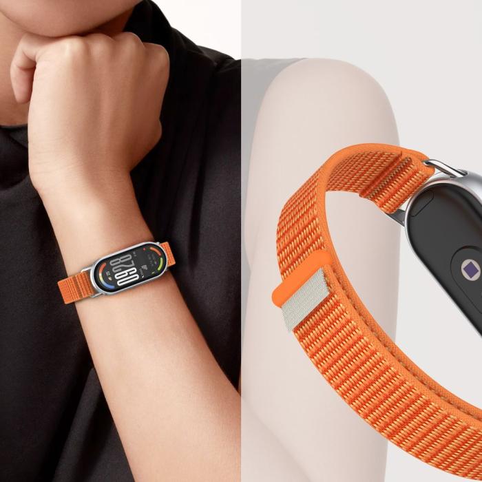 Bild 3, Tech-Protect Xiaomi Smart Band 10/9/8 Armband Nylon Stripe