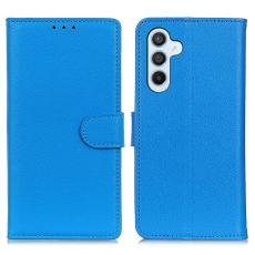 Samsung Galaxy A54 5G Fodral Litchi Textur Blå