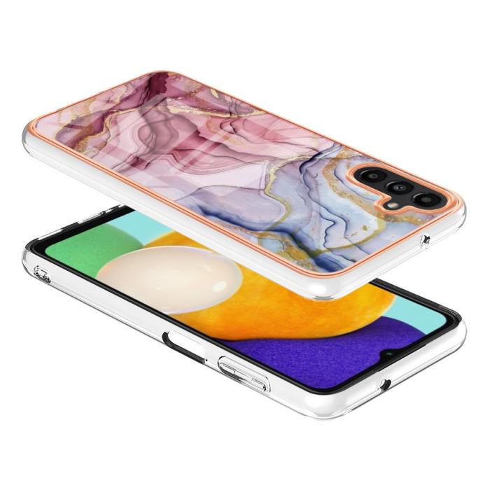 Bild 3, Samsung Galaxy A54 5G Skal Marmor TPU Roséguld