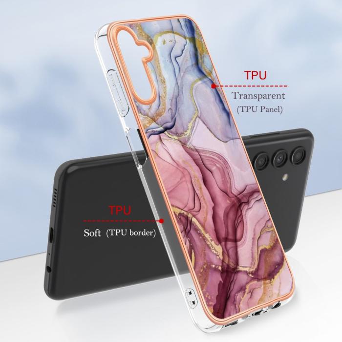 Bild 6, Samsung Galaxy A54 5G Skal Marmor TPU Roséguld