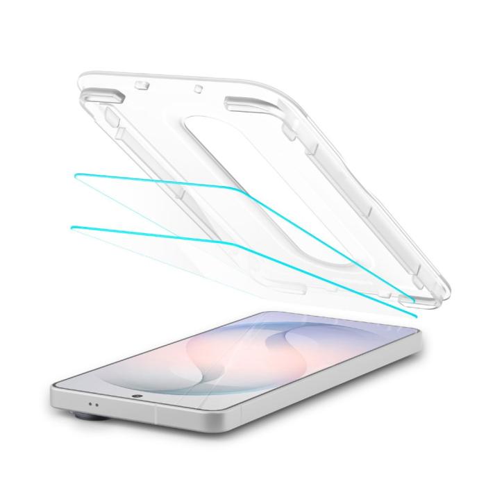 Bild 2, Spigen Galaxy S26 2-PACK Skärmskydd GLAS.tR 