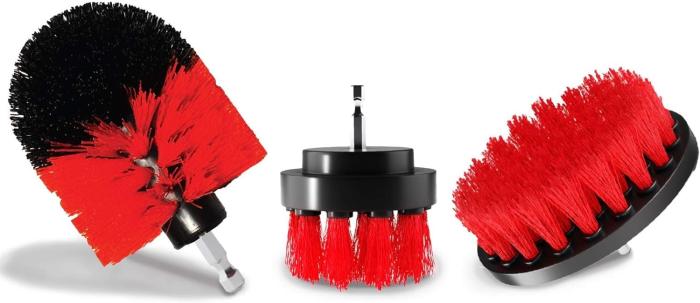 Bild 2, 3 Pack Borstset Till Skruvdragare - Röd