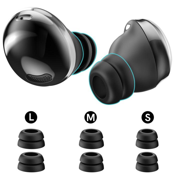 Bild 2, AHASTYLE Galaxy Buds Pro 3 Öronpluggar 3-pack Svart