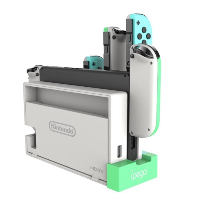 Bild 5, iPega Nintendo Switch LED Laddstation För Ställ och 4x Joy-Con
