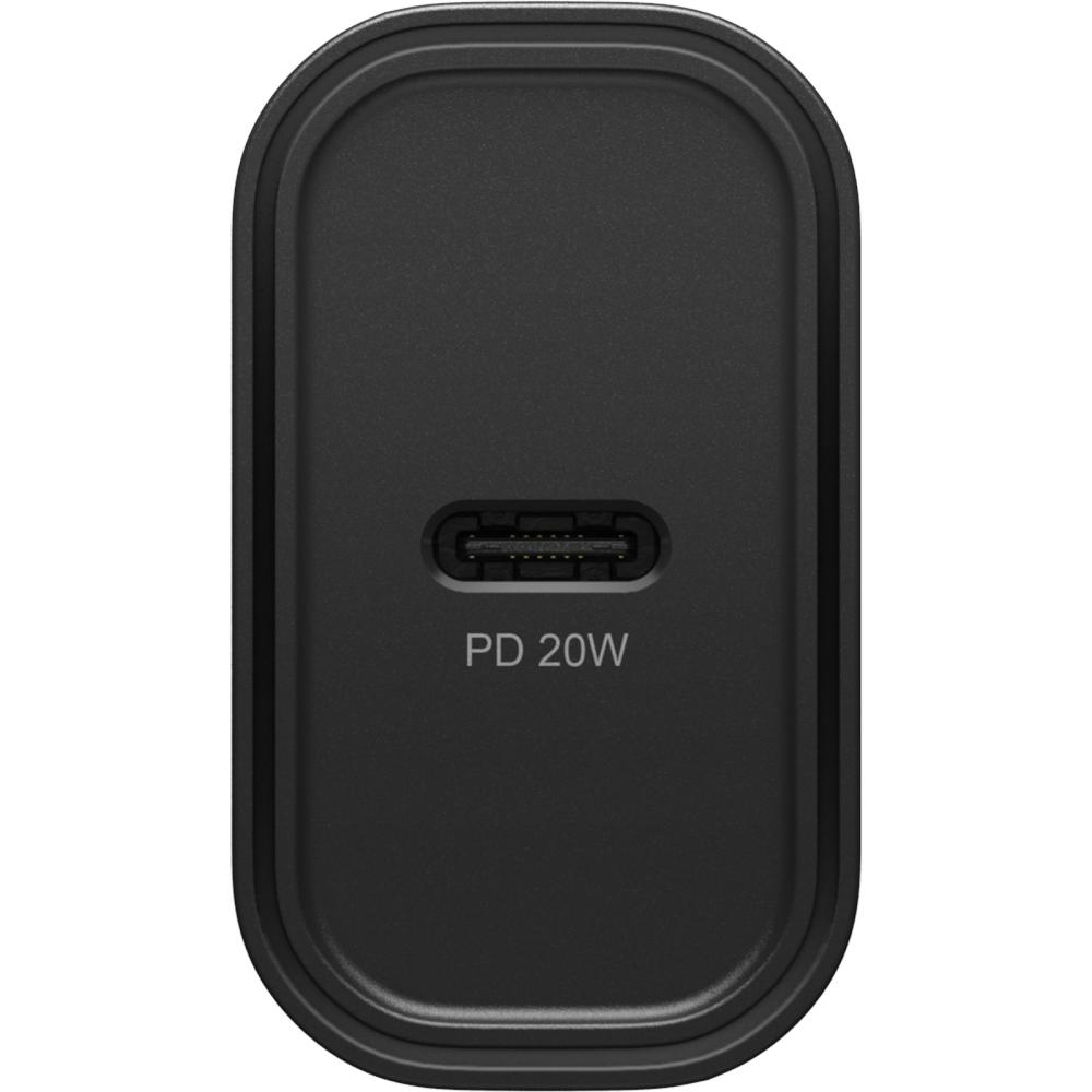 OtterBox 20W PD USB-C Väggladdare Svart