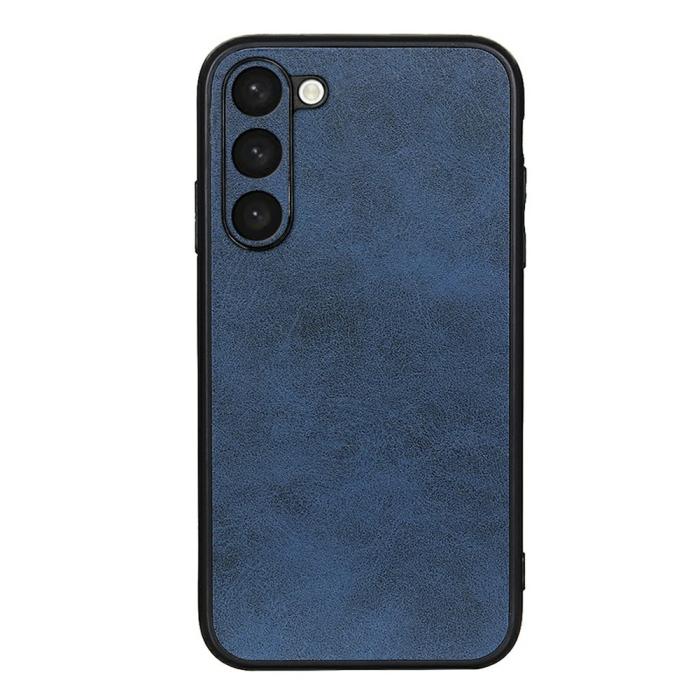Bild 1, Samsung Galaxy S23 Plus Skal Läderbelagt Blå