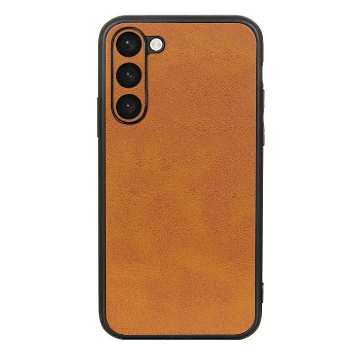 Bild 1, Samsung Galaxy S23 Plus Skal Läderbelagt Brun