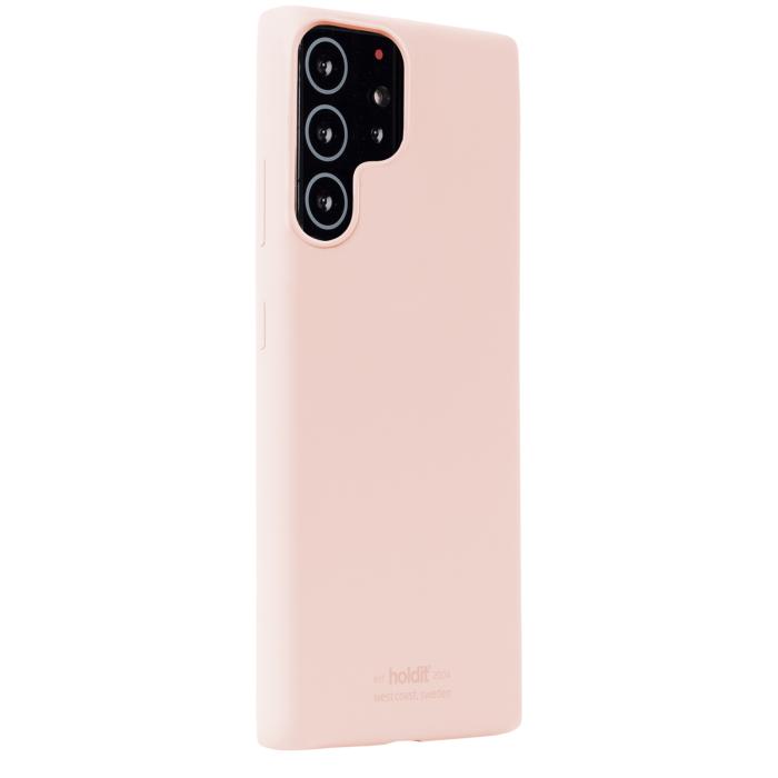 Bild 2, holdit Samsung Galaxy S22 Ultra Mobilskal Silikon Blush Pink