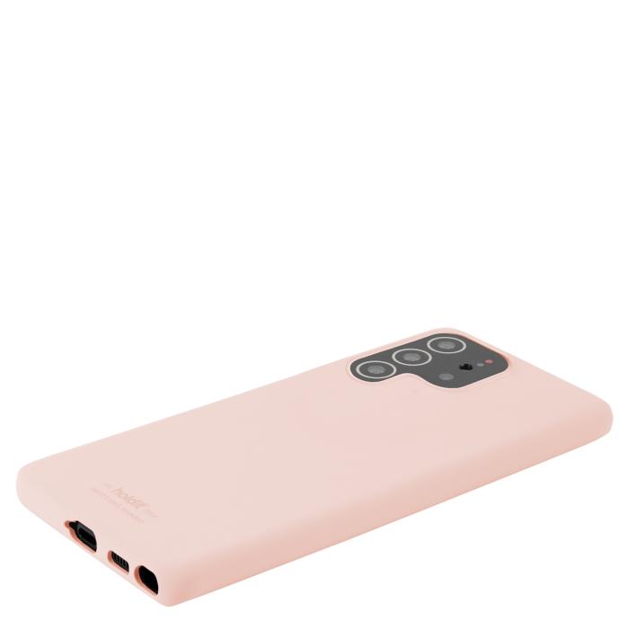 Bild 3, holdit Samsung Galaxy S22 Ultra Mobilskal Silikon Blush Pink