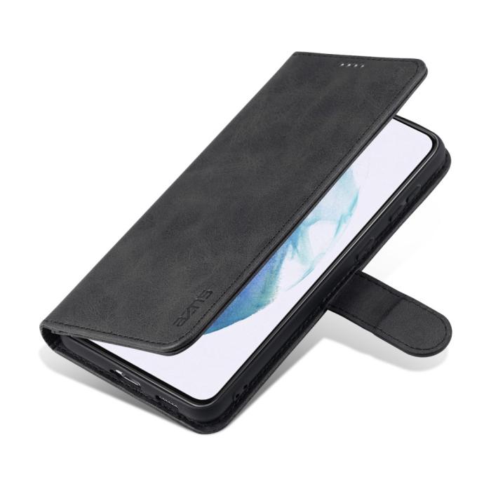Bild 2, AZNS Samsung Galaxy S23 Fodral Läder Svart