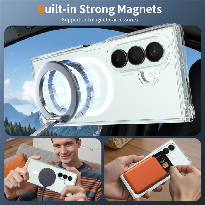 Bild 6, Samsung Galaxy Z Fold 8 Ultra Skal MagSafe TPU Transparent