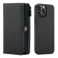 CASEME iPhone 13 Pro Max Fodral/Skal Magnet 2in1 Multifunktionell Svart
