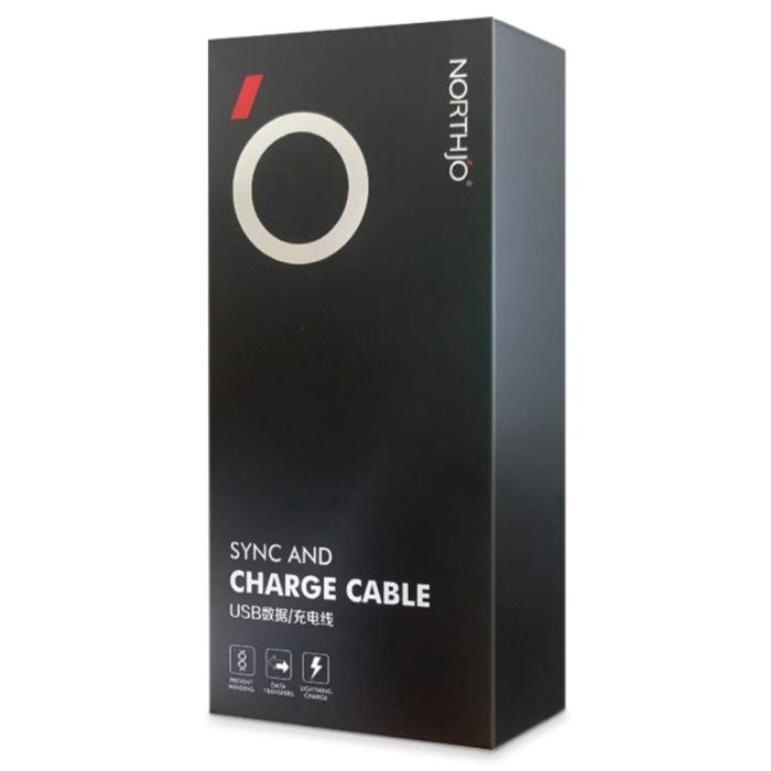 Bild 6, NORTHJO 1m 60W PD USB-C - USB-C Snabbladdnings Kabel Vit