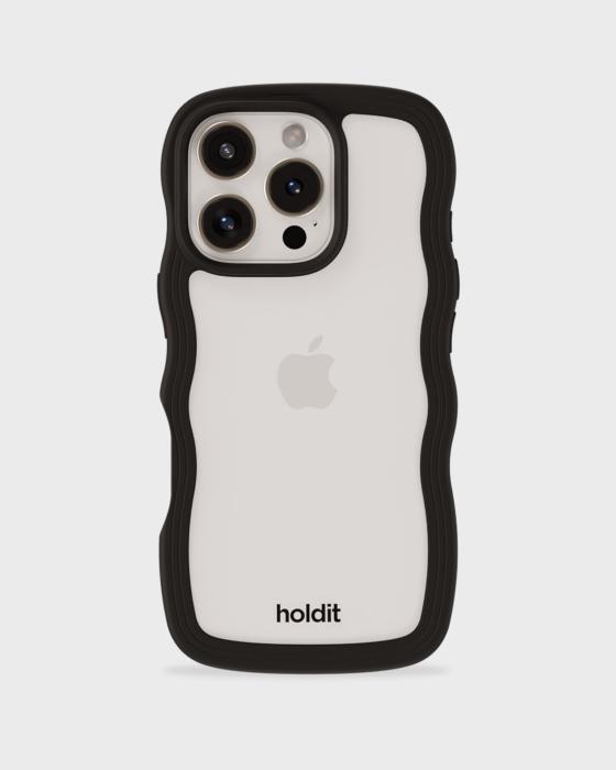 Bild 1, holdit iPhone 16 Pro Skal Wavy Svart/Transparent